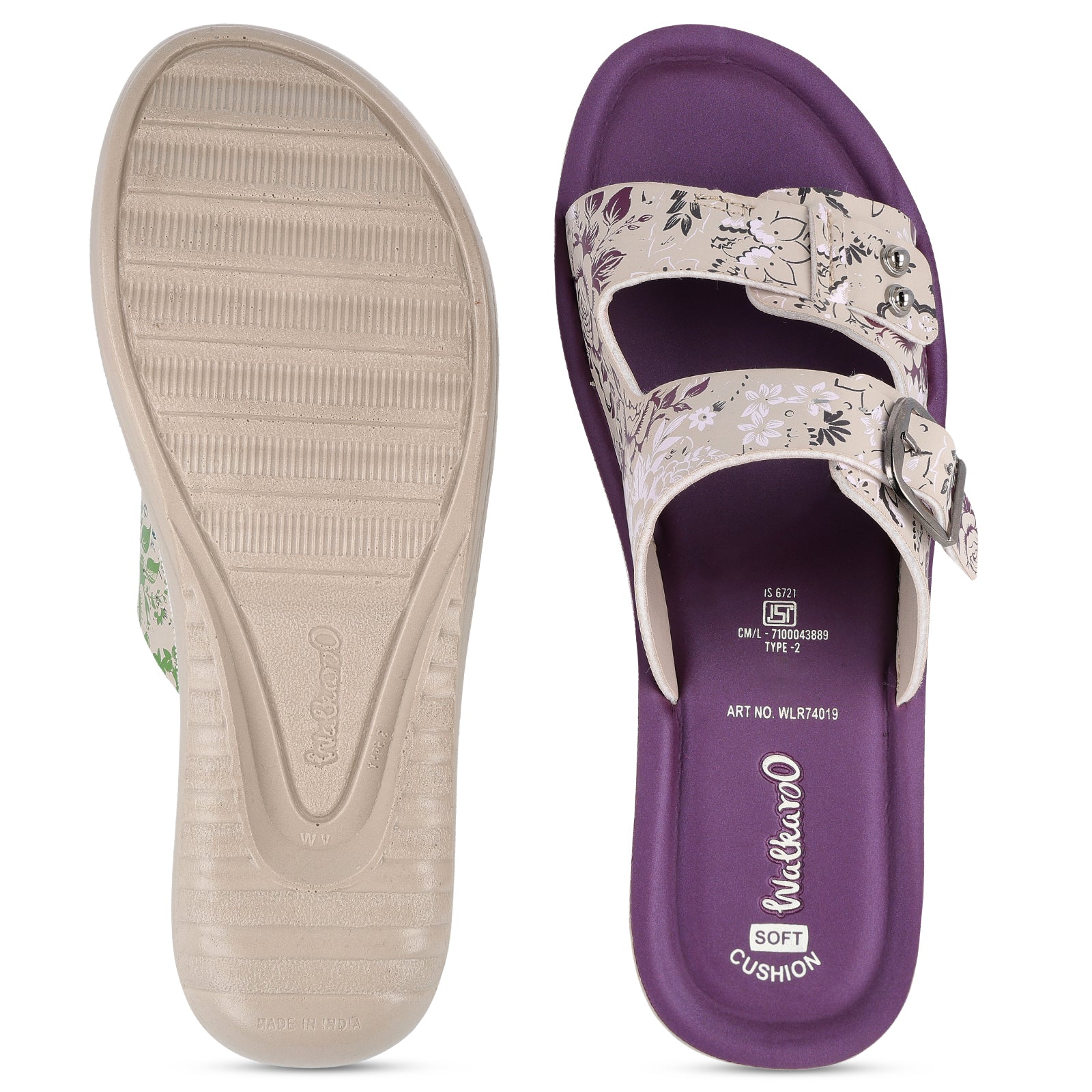 Women's Daily Wear Sandal - WLR74019 Plum