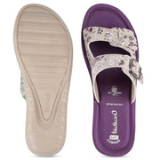 Women's Daily Wear Sandal - WLR74019 Plum