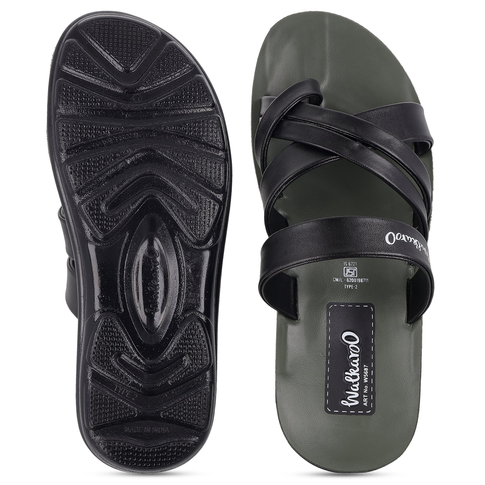 Men's Daily Wear Sandals - W5687 Green
