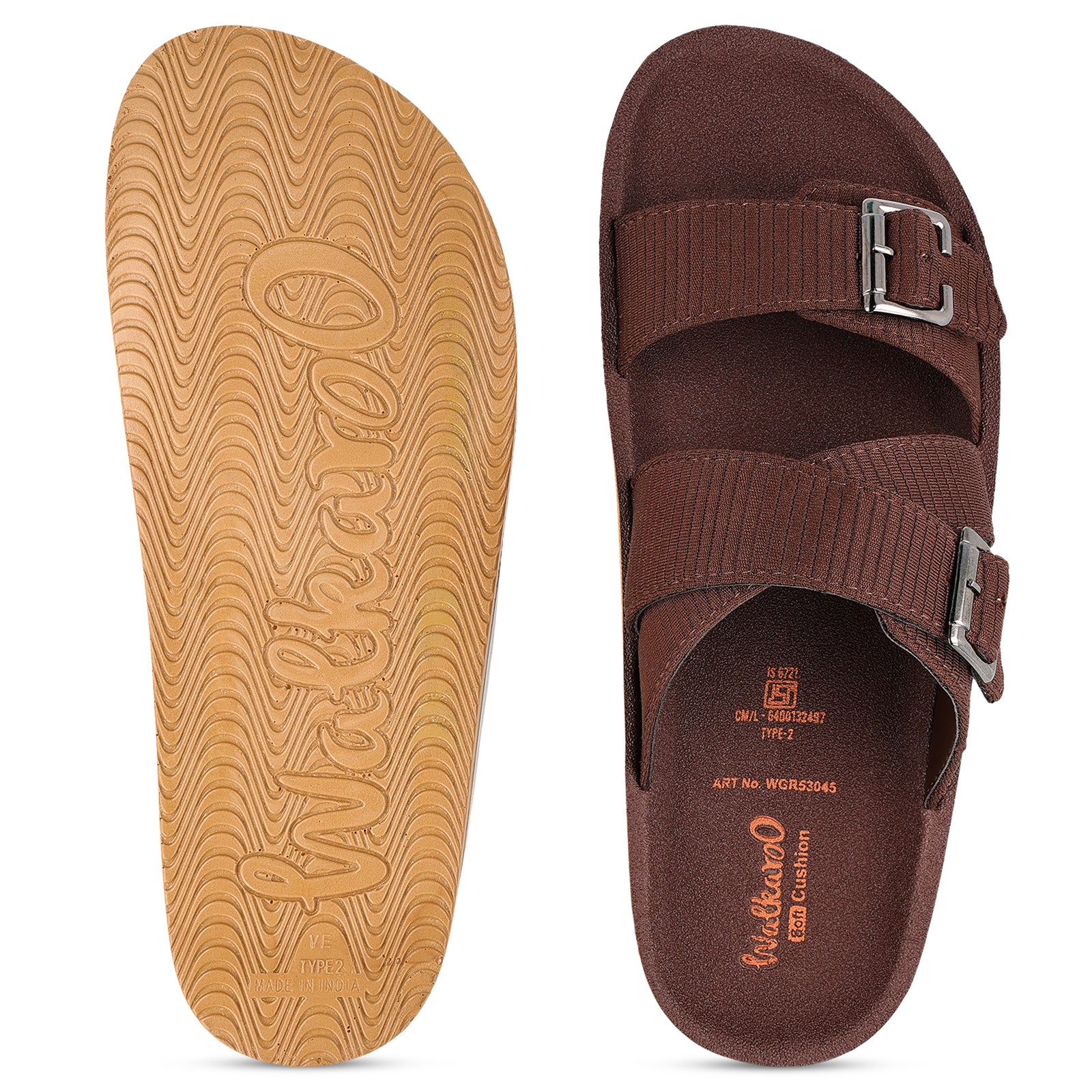 Men's Daily Wear Sandals - WGR53045 Brown