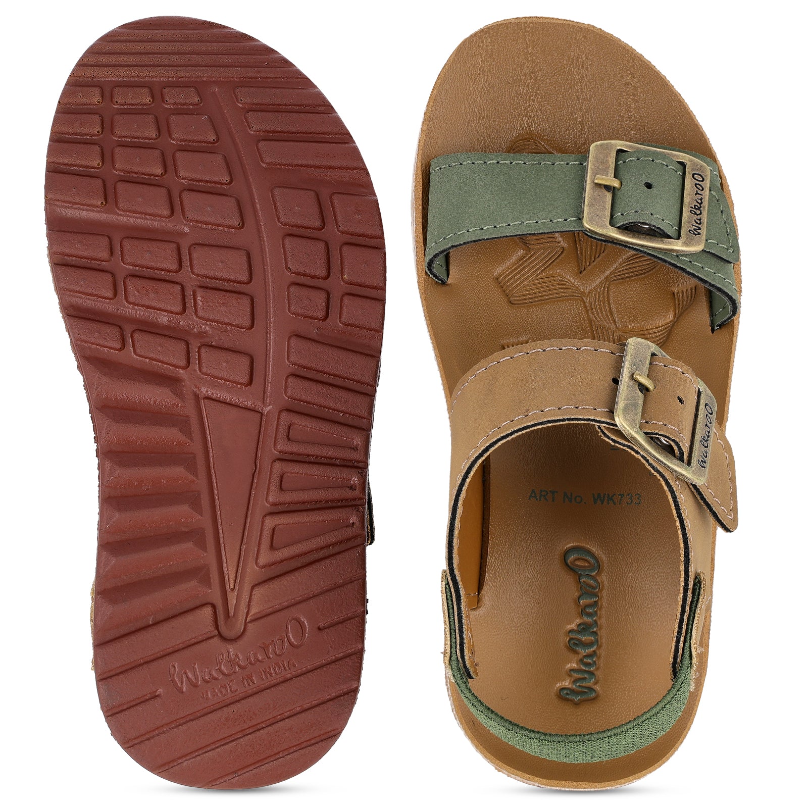 Kid's Daily Wear Sandal - WK733 Olive