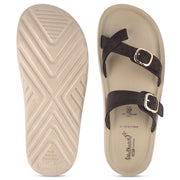Women's Daily Wear Sandals - WLP72046 Chocolate