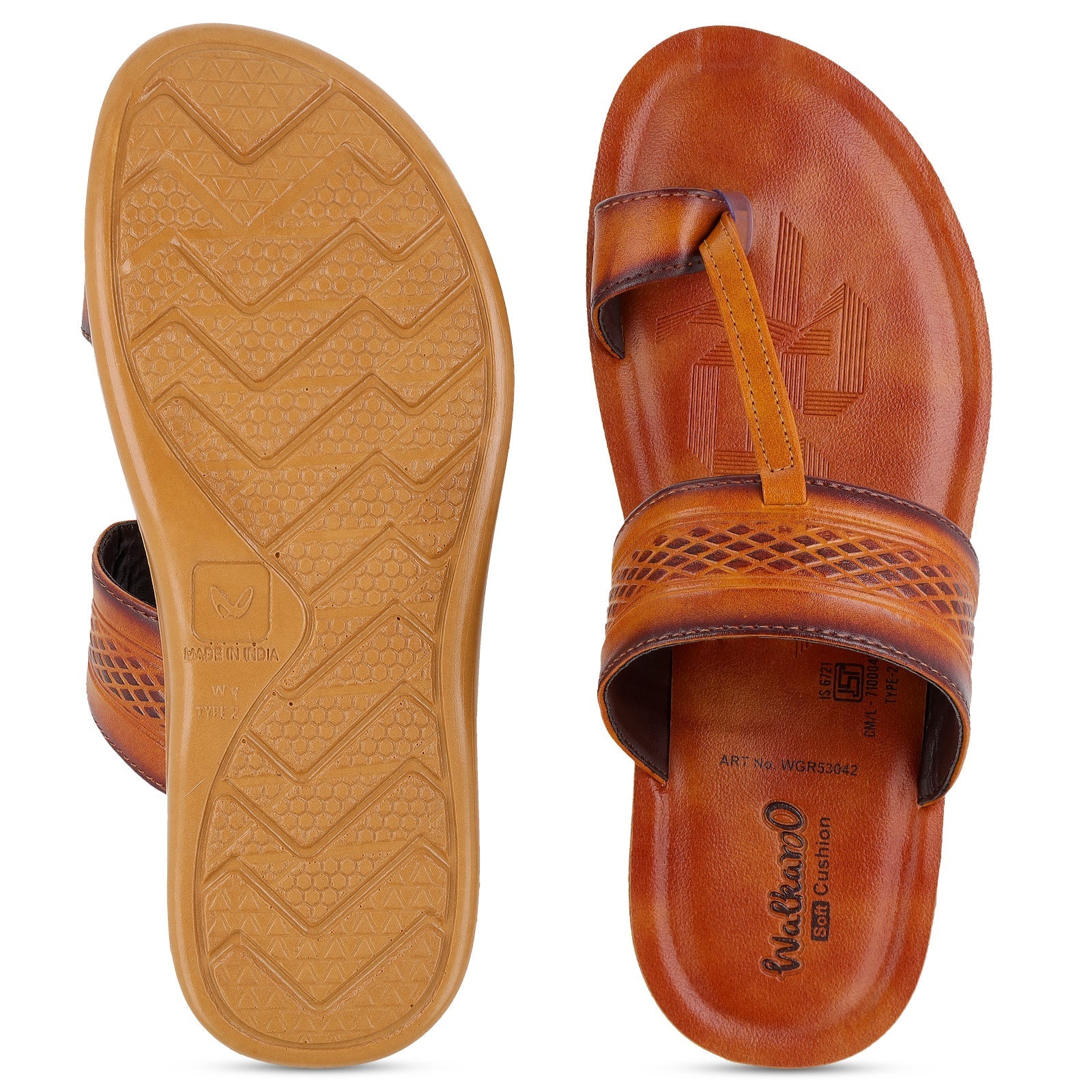 Men's Daily Wear Sandals - WGR53042 Tan