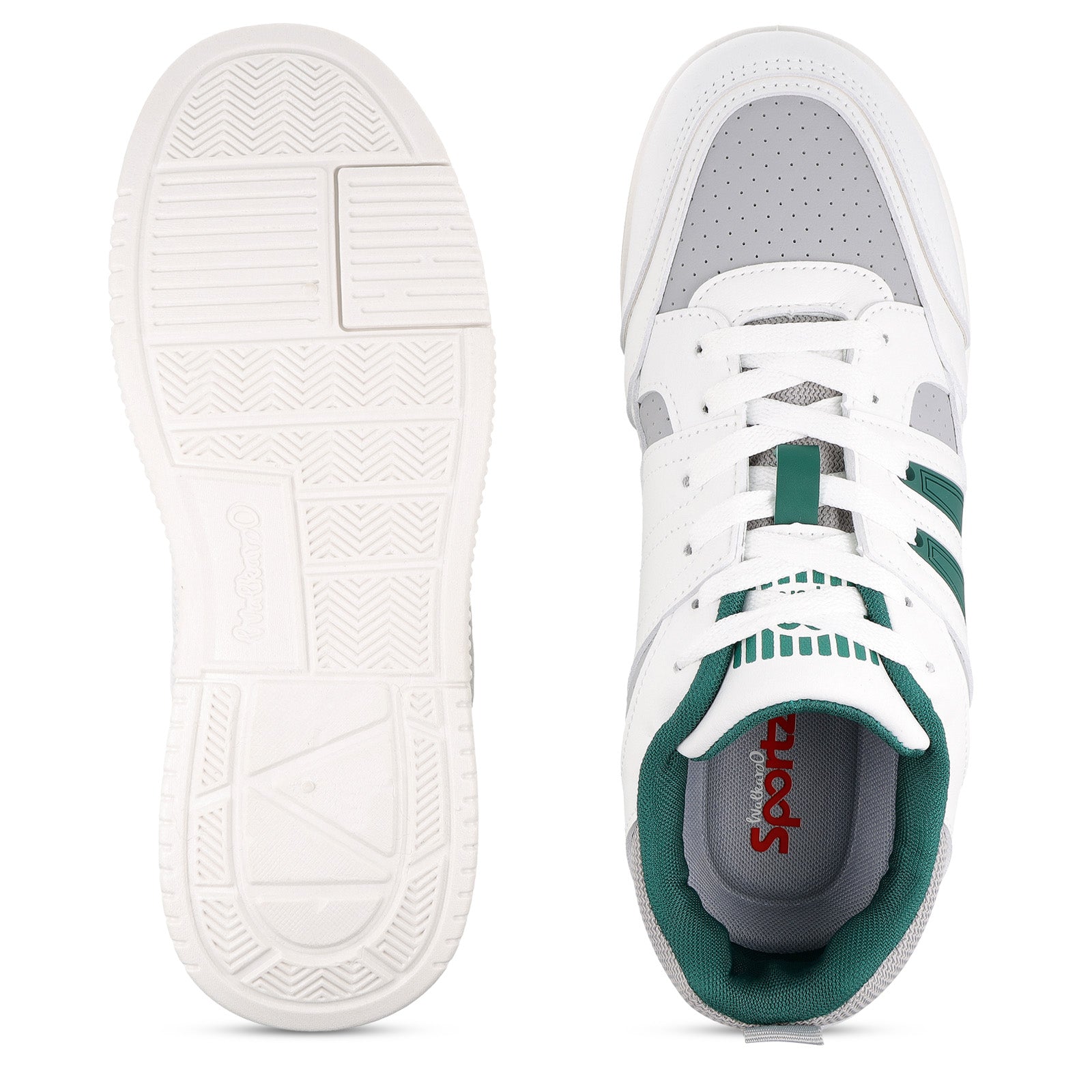 Men's Sports Sneakers - SGE24003 White Green