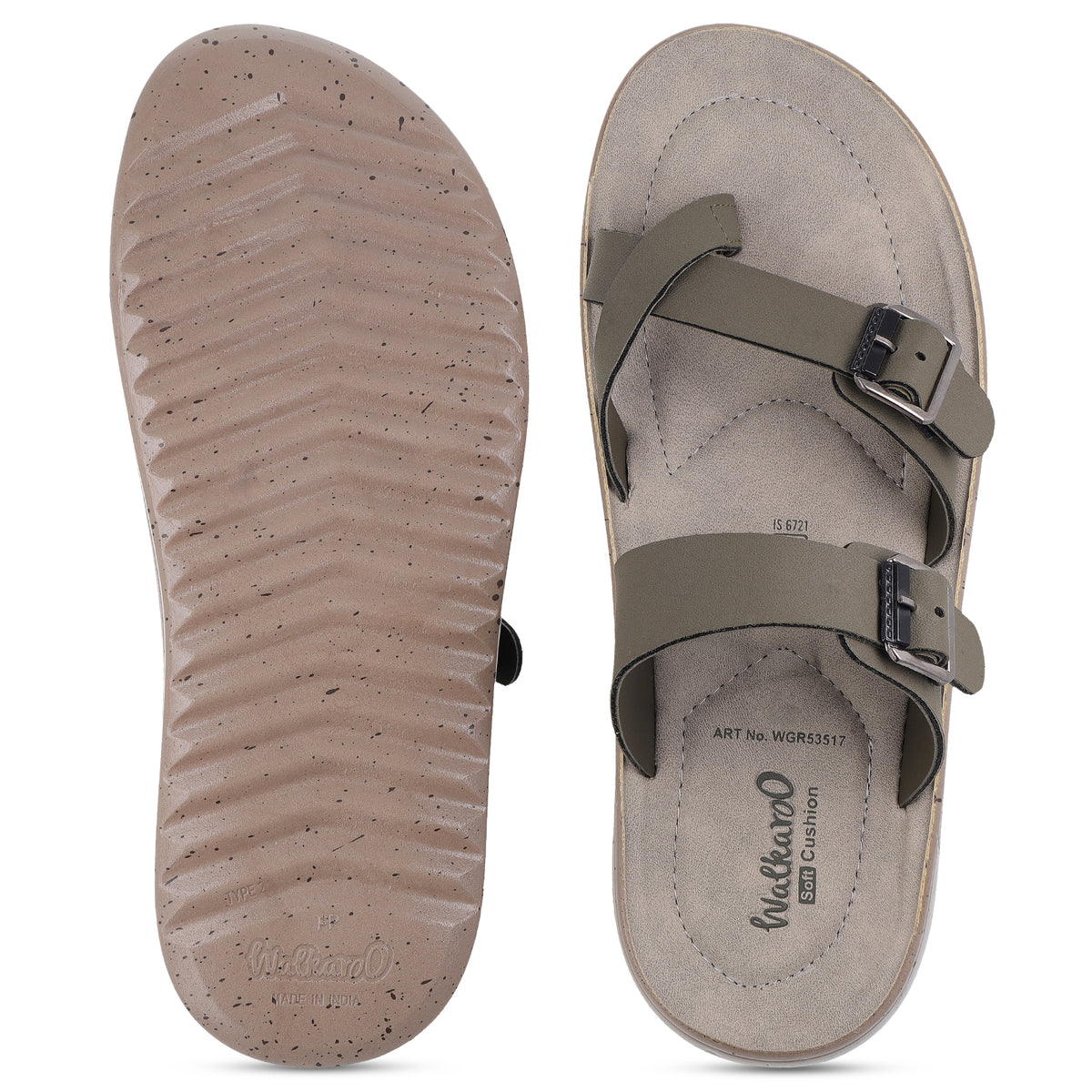 Men's Daily Wear Sandals - WGR53517 Olive