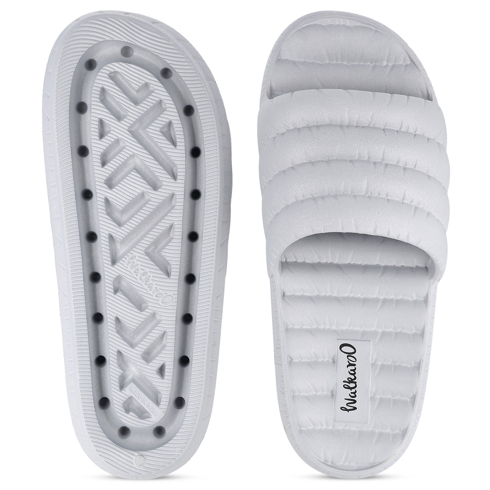 Men's Flip Flop Sliders - WC8770 Light Grey