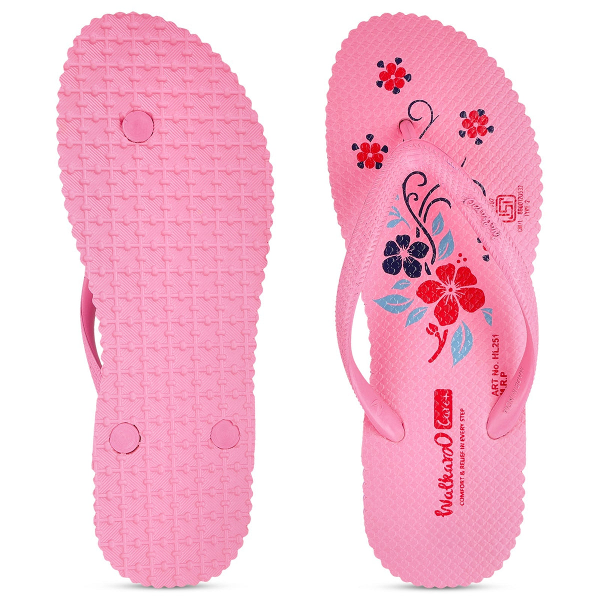 Women's Care Plus Slippers - HL251 Pink