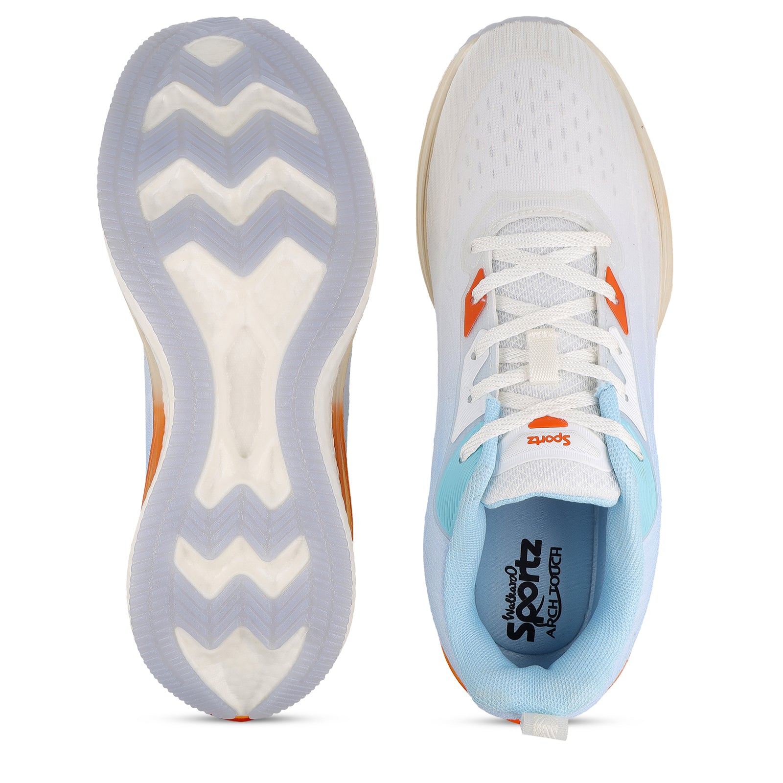 MASLOW Men's Lace-up Sports Shoes - WS9152 White Sky Blue