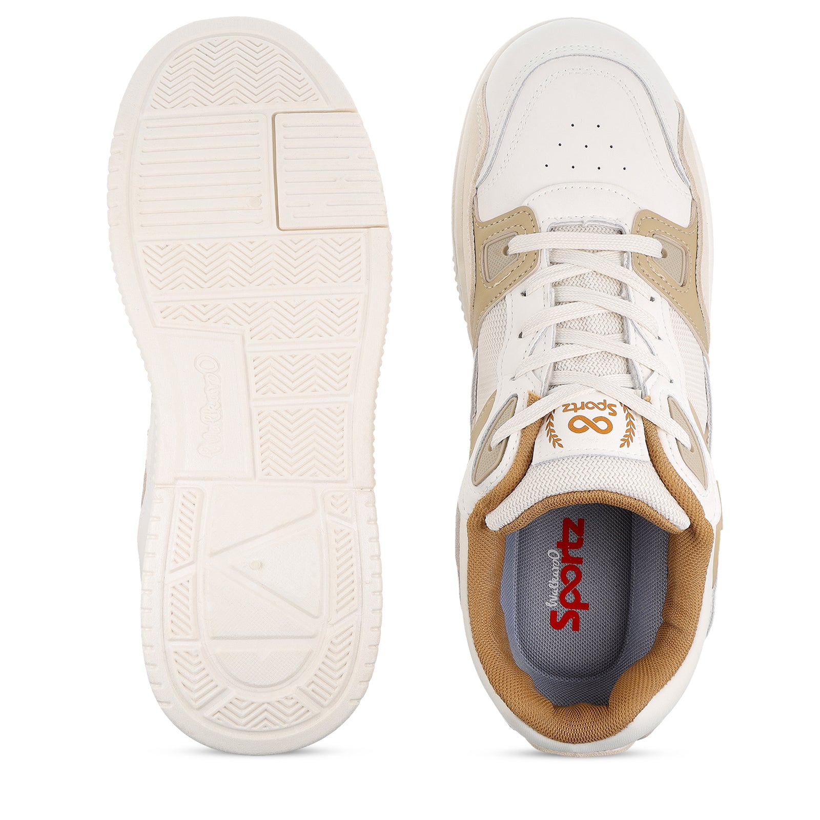 Men's Sports Sneakers - WY3499 White Beige