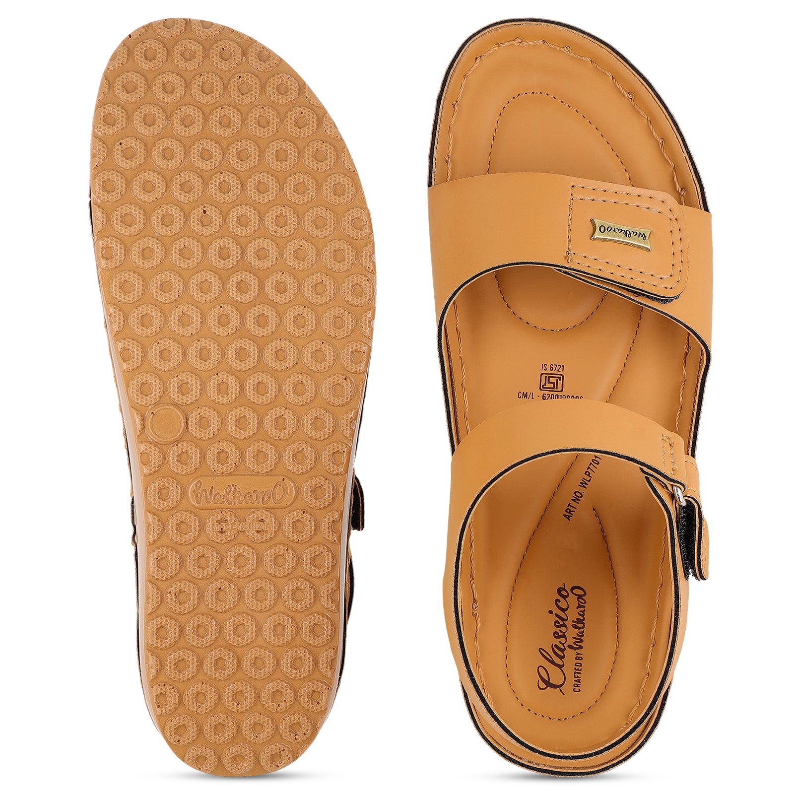 Women's Daily Wear Comfort Sandals - WLP77017 Beige