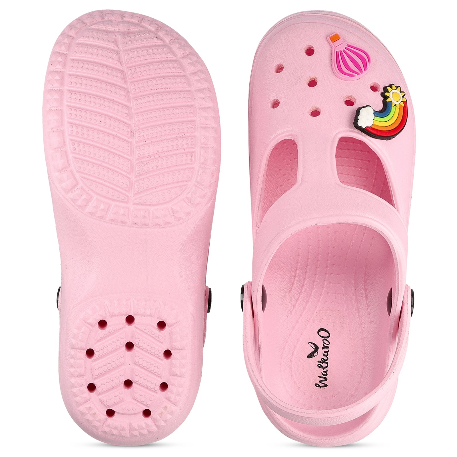 Walkaroo Womens Clogs - WC8912 Baby Pink