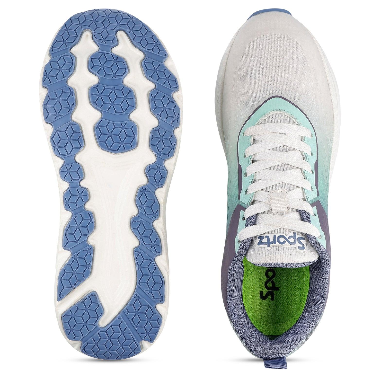 Men's Lace-up Sports Shoes - WS97543 White Green