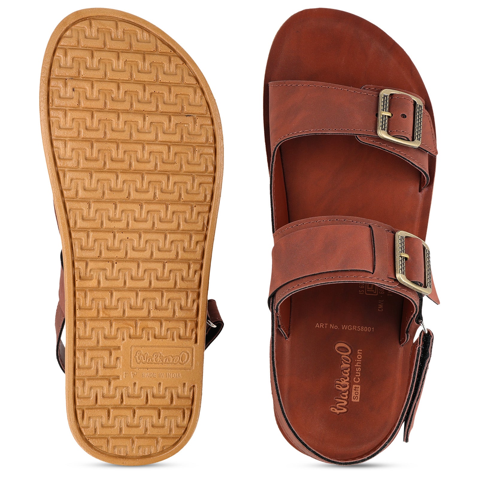 Men's Daily Wear Sandals - WGR58001 Barn Red