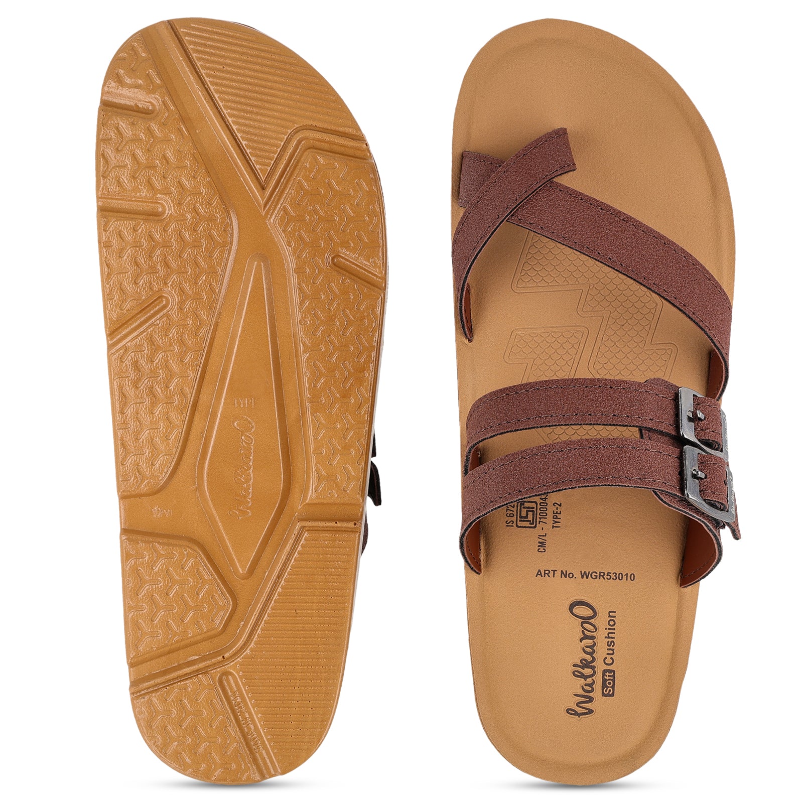 Men's Daily Wear Sandals - WGR53010 Brown