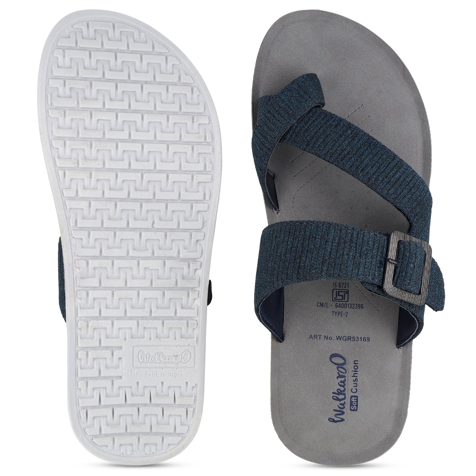 Men's Daily Wear Sandals - WGR53169 Grey Blue