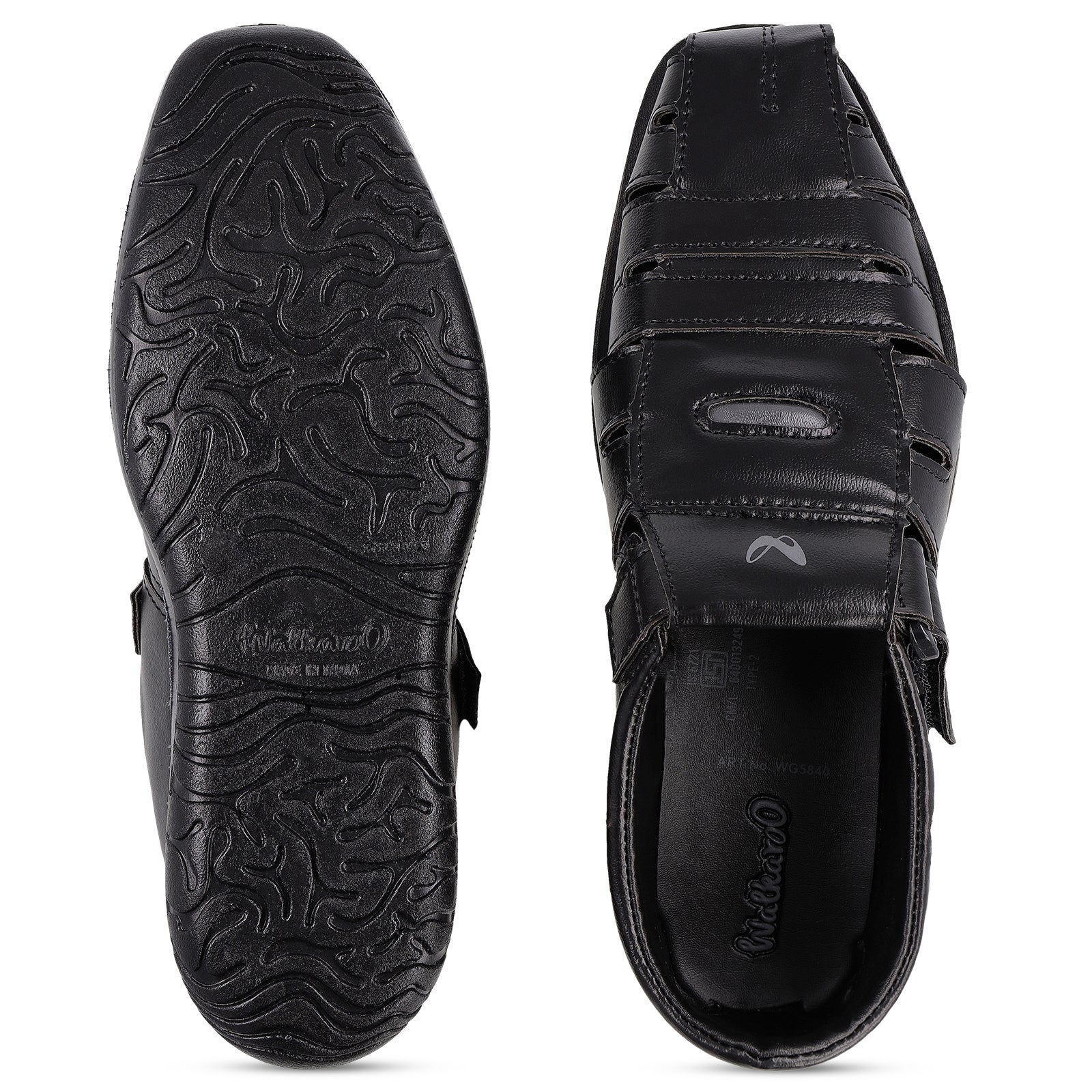 Men's Roman Sandals - WG5840 Black