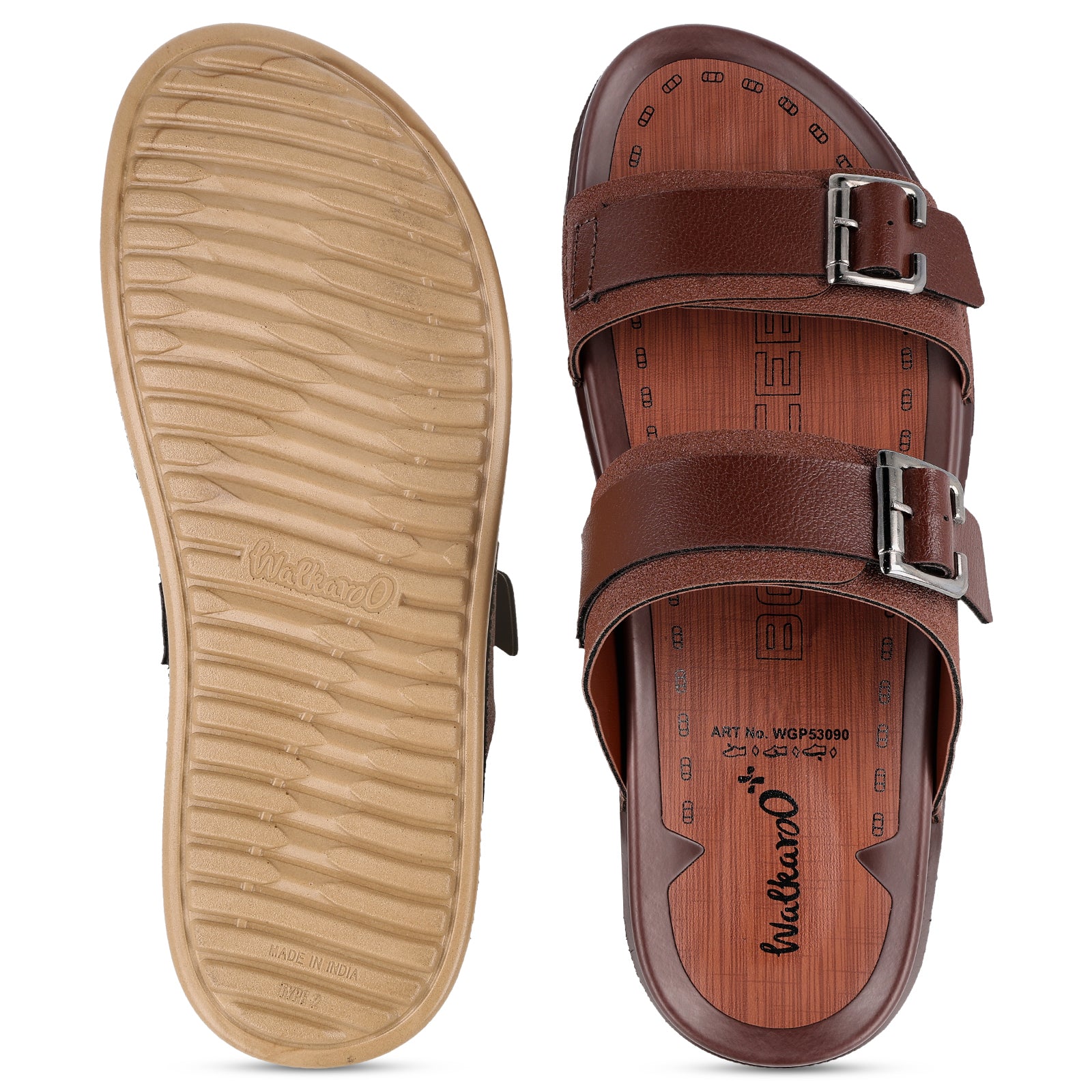 Men's Daily Wear Comfort Sandals - WGP53090 Brown