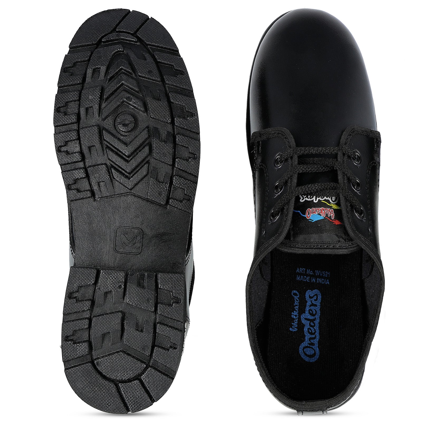 Walkaroo Kids School Shoes - WV521 Black - Walkaroo Footwear