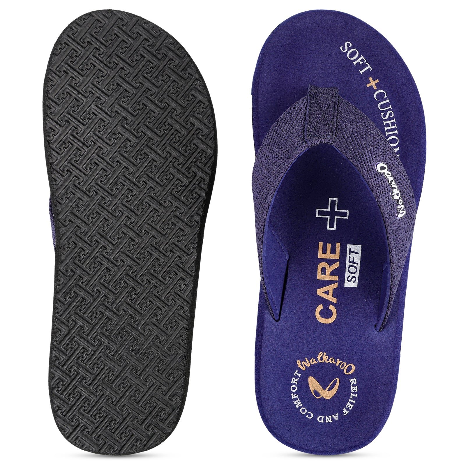 Men's Care Plus Flip-Flop - WH3816 Navy Blue
