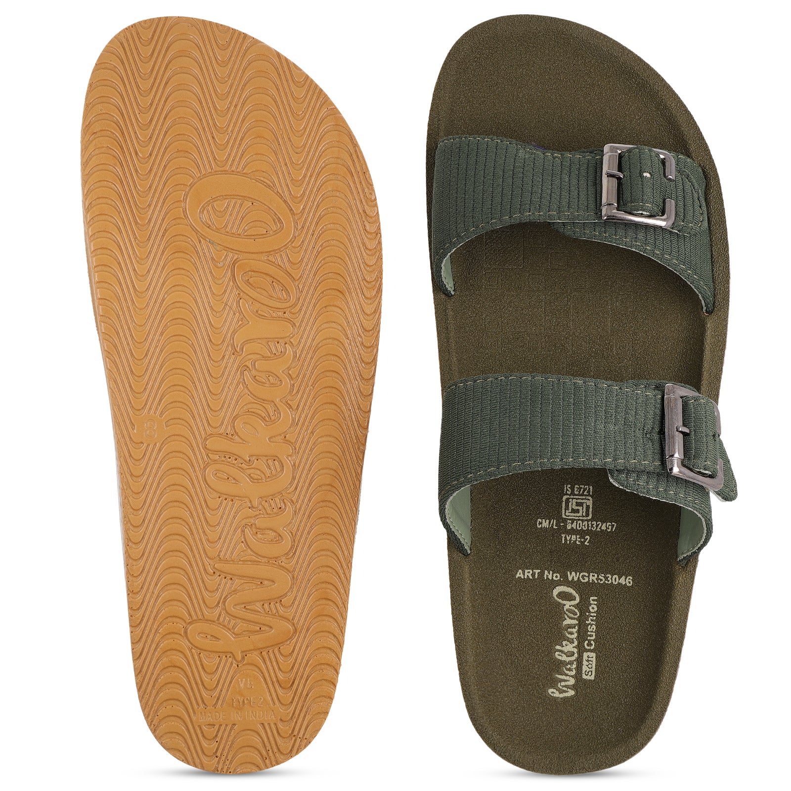 Men's Daily Wear Sandals - WGR53046 Olive