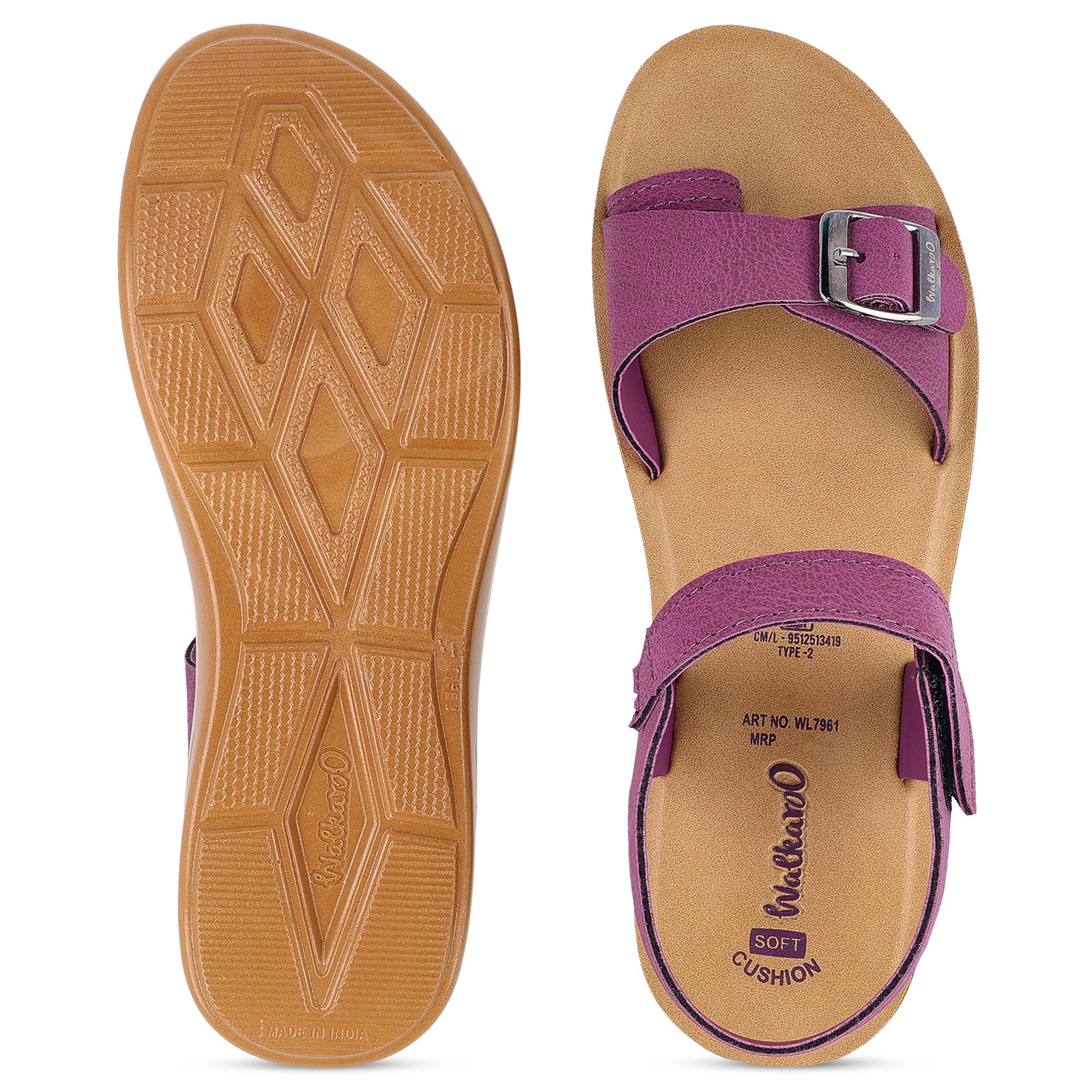 Women's Daily Wear Sandal - WL7961 Plum