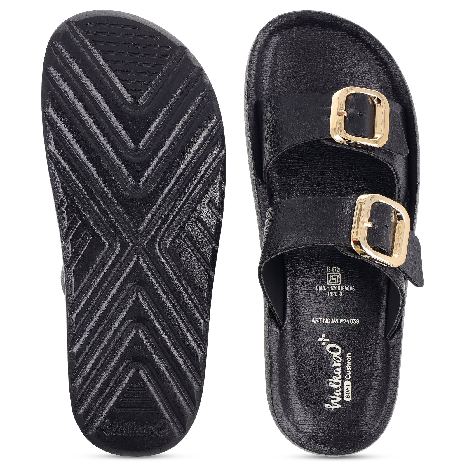 Women's Daily Wear Sandals - WLP74038 Black