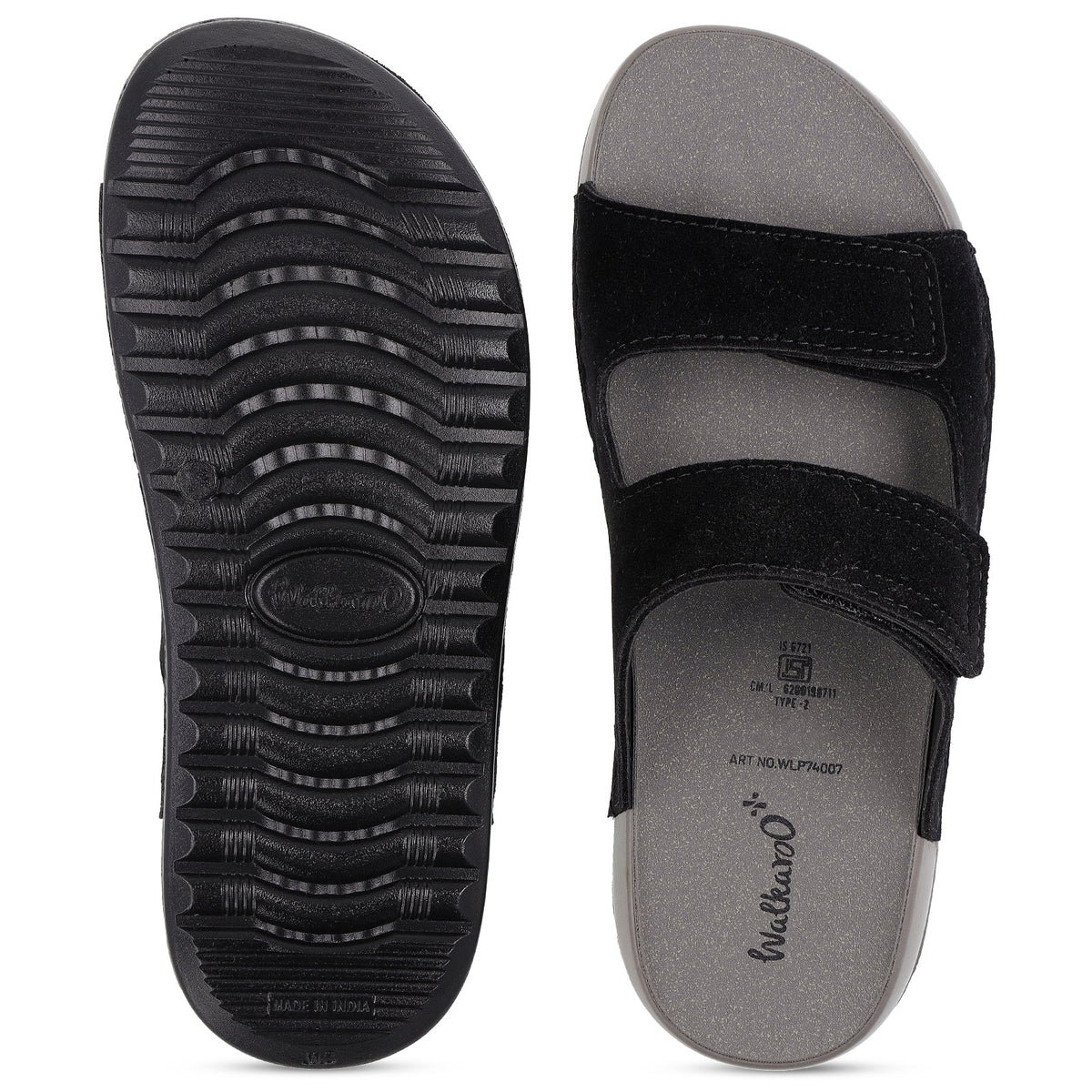 Women's Daily Wear Comfort Sandals - WLP74007 Black