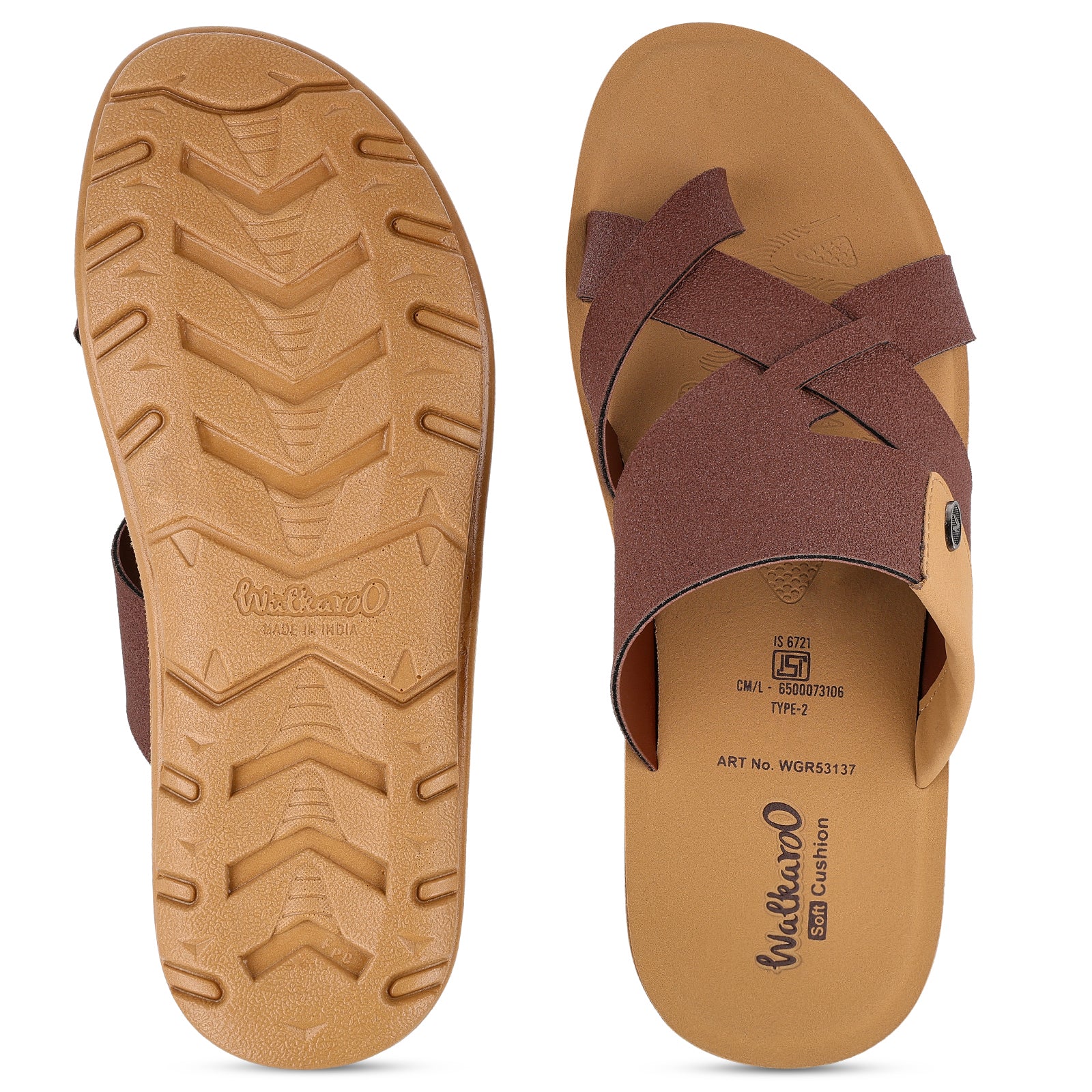 Men's Daily Wear Comfort Sandals - WGR53137 Brown