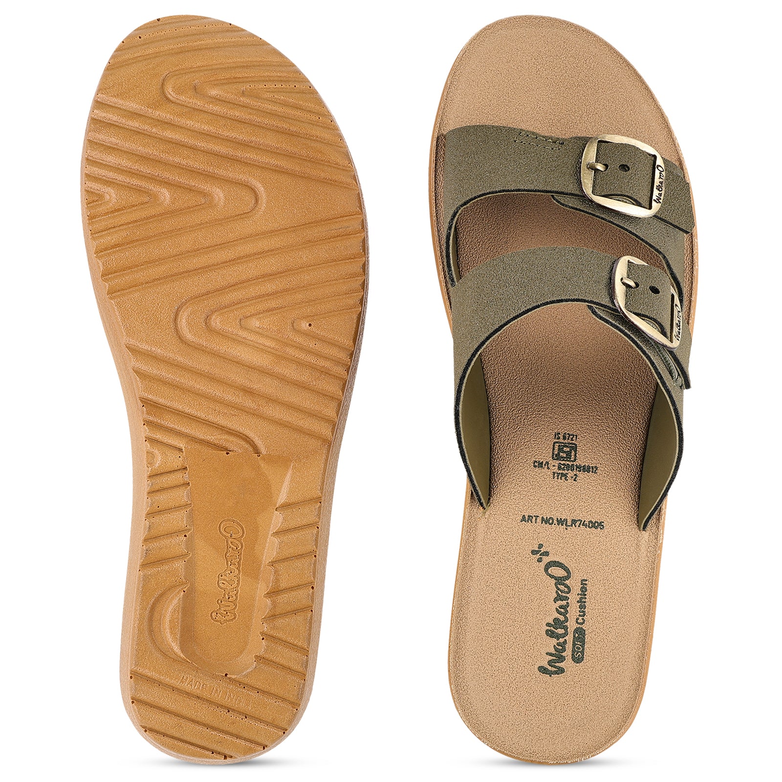 Women's Daily Wear Sandals - WLR74005 Olive