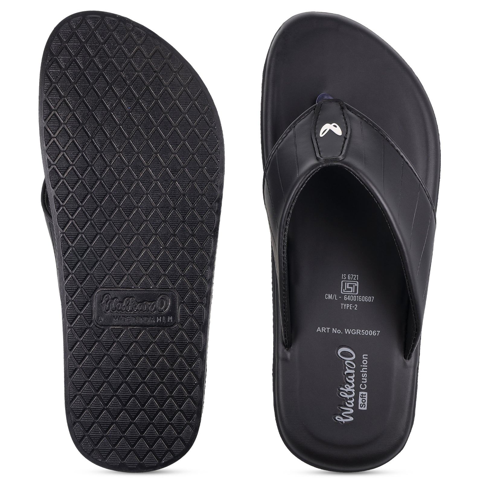 Men's Daily Wear Sandals - WGR50067 Black