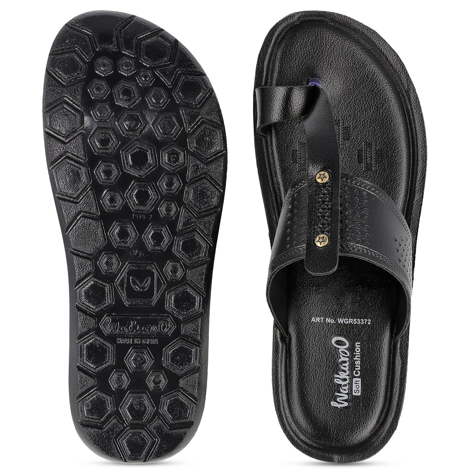 Men's Daily Wear Sandals - WGR53372 Black