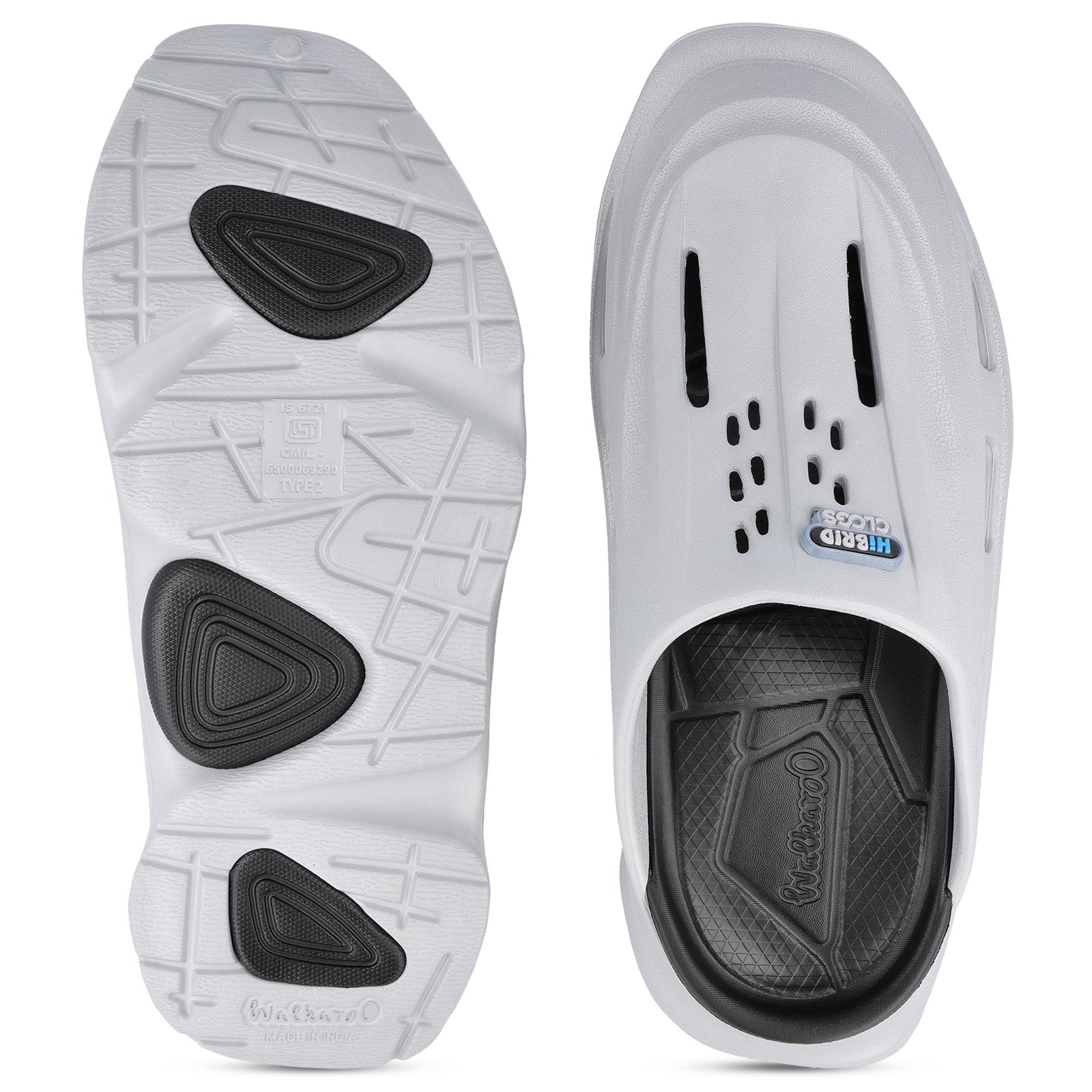 Men's Hybrid Clogs - WE8787 Black Grey