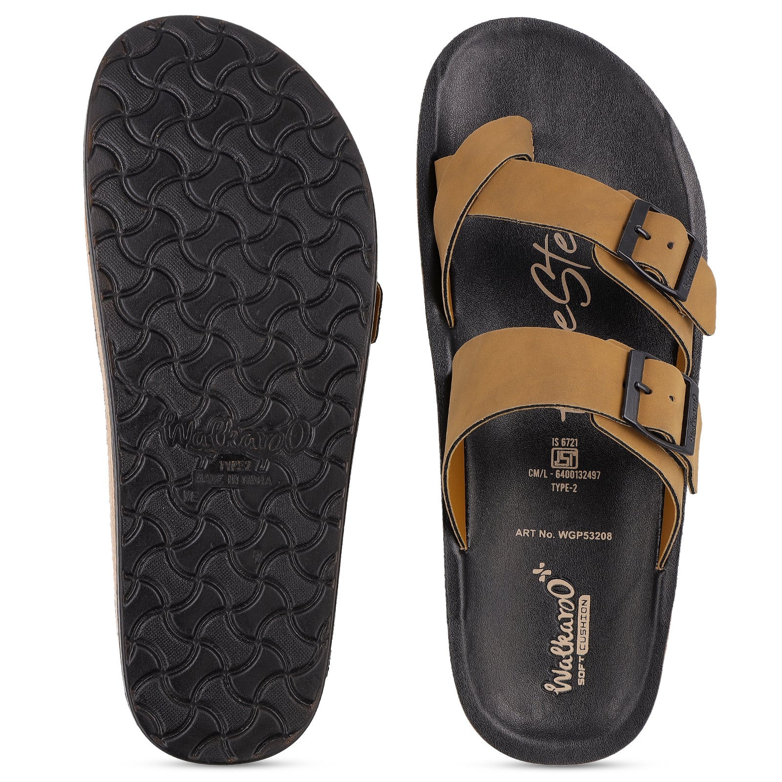 Men's Daily Wear Comfort Sandals - WGP53208 Cedar Tan