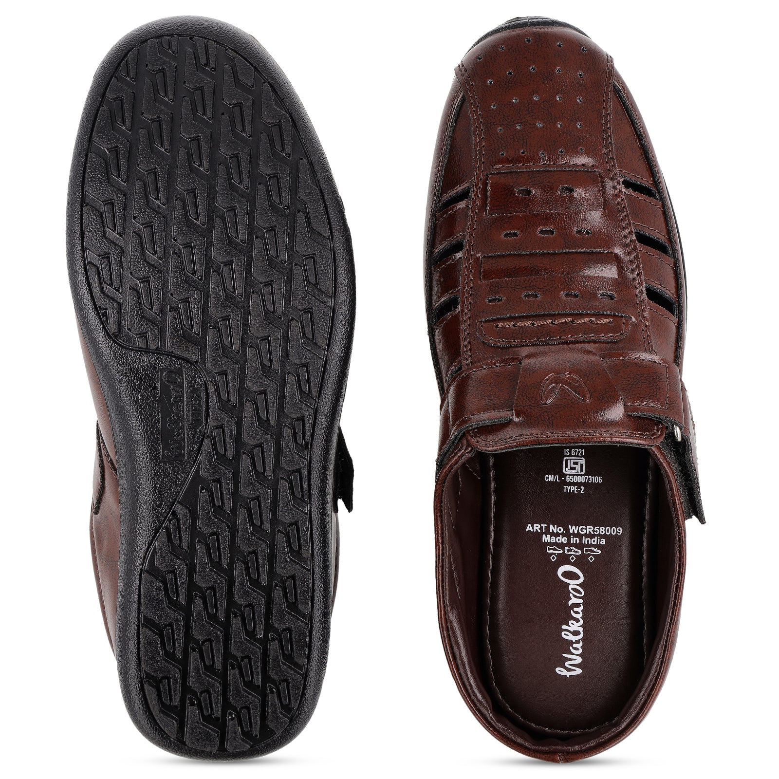 Men's Roman Sandals - WGR58009 Brown