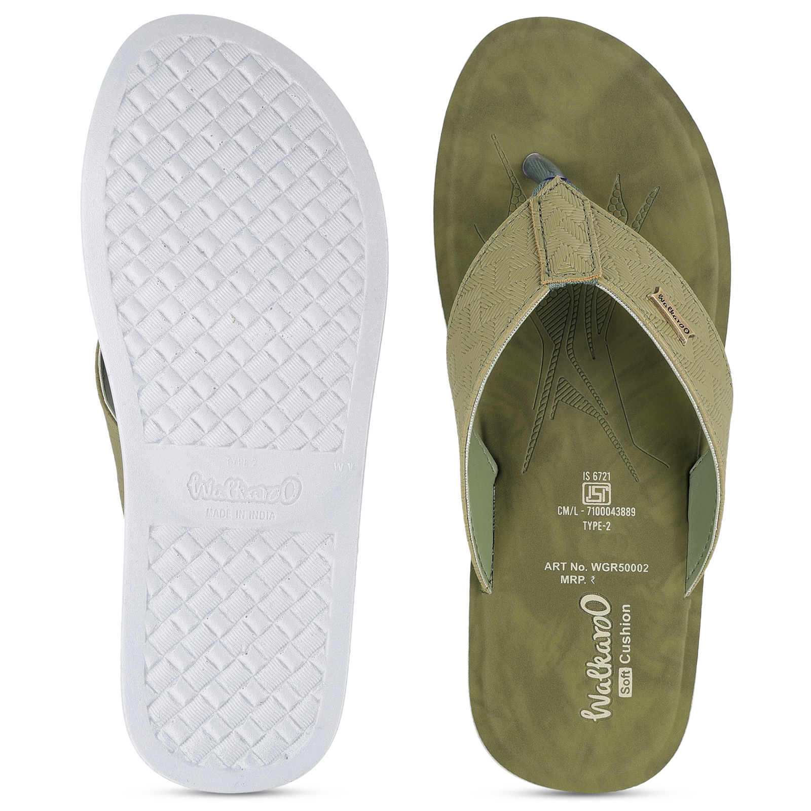 Men's Daily Wear Sandals - WGR50002 Sage Green
