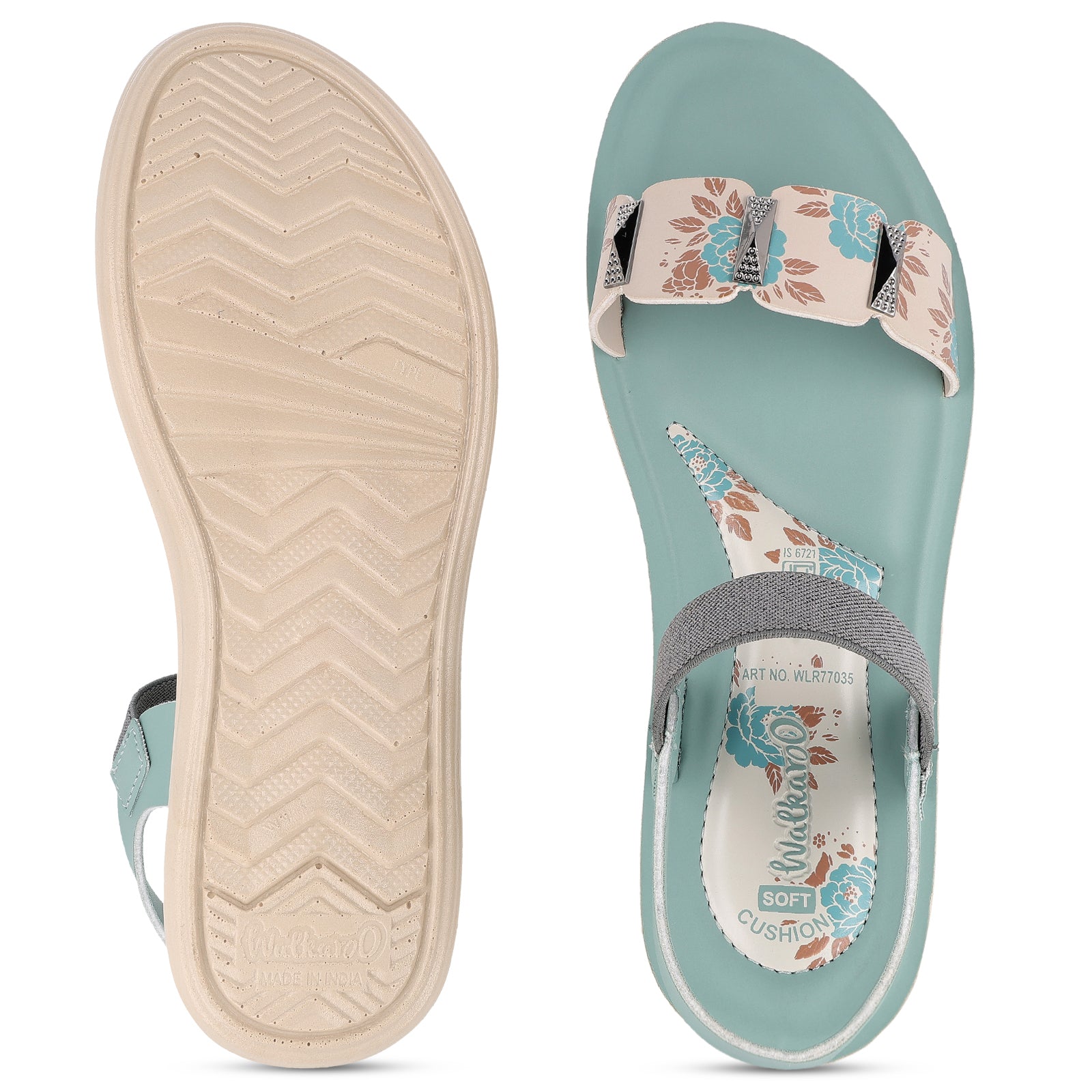 Women's Daily Wear Sandals - WLR77035 Turquoise Blue