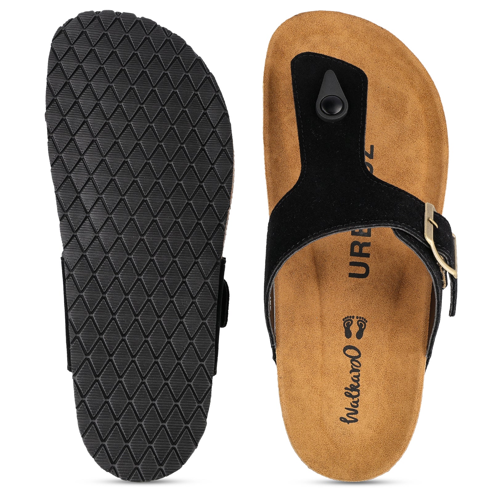 URBANOZ Men's Comfort Sandals - WGE53242 Black