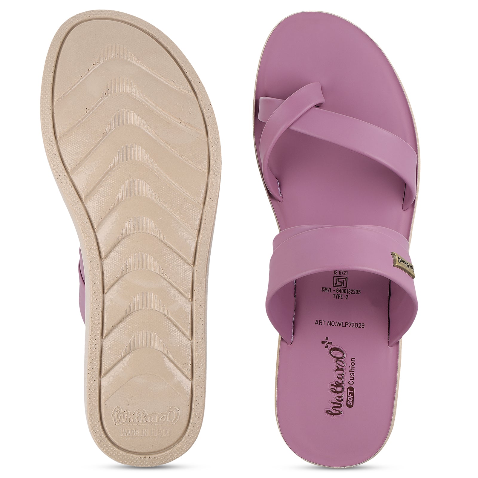 Women's Wedge Heel Sandals - WLP72029 Mauve