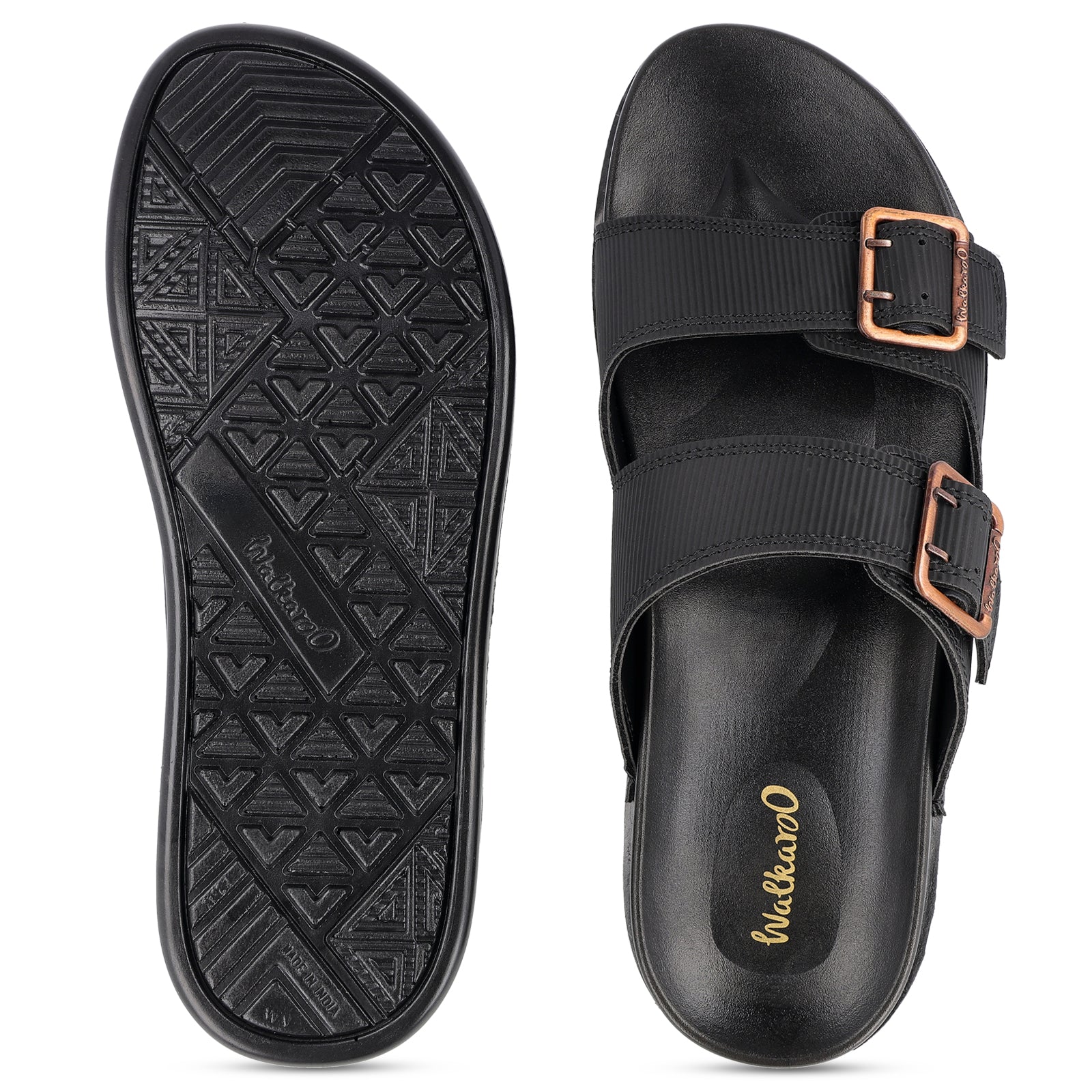 Men's Daily Wear Comfort Sandals - WE1337 Full Black