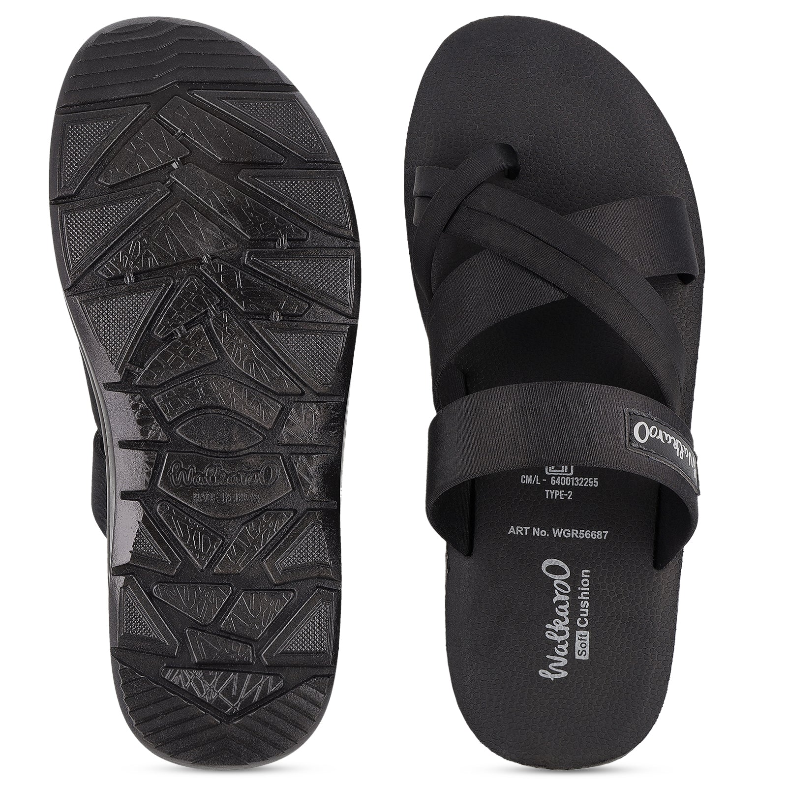 Men's Daily Wear Sandals - WGR56687 Black