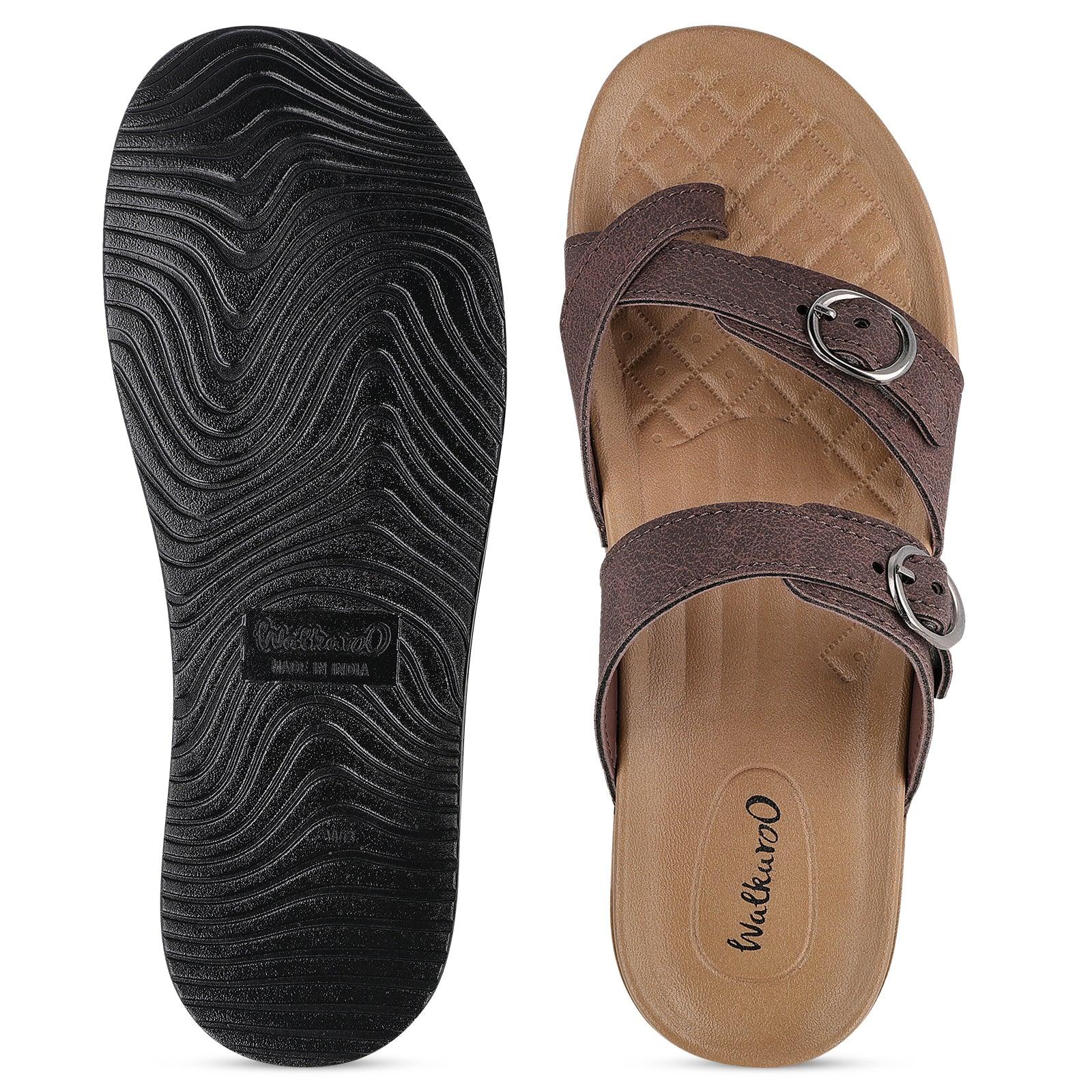 Women's Daily Wear Comfort Sandals - WE2501 BROWN
