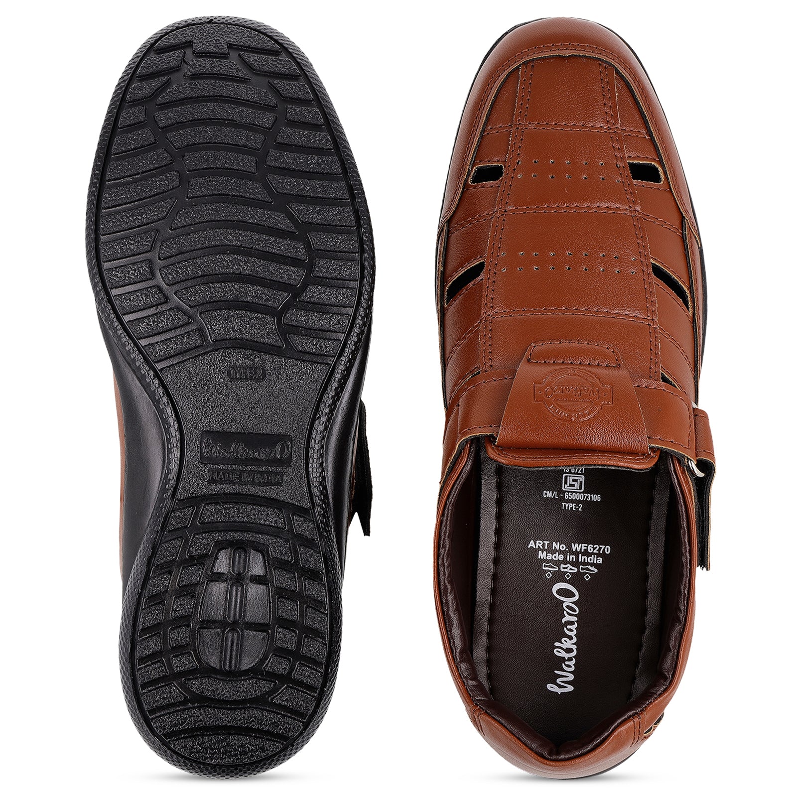 Men's Roman Sandals - WF6270 Dark Tan