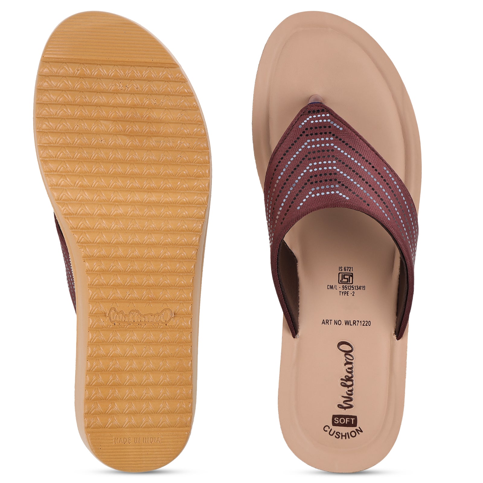 Women's Daily wear Sandal - WLR71220 Brown