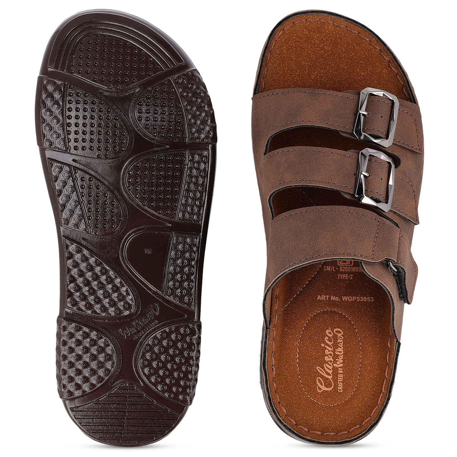 Men's Daily Wear Comfort Sandals - WGP53053 Brown