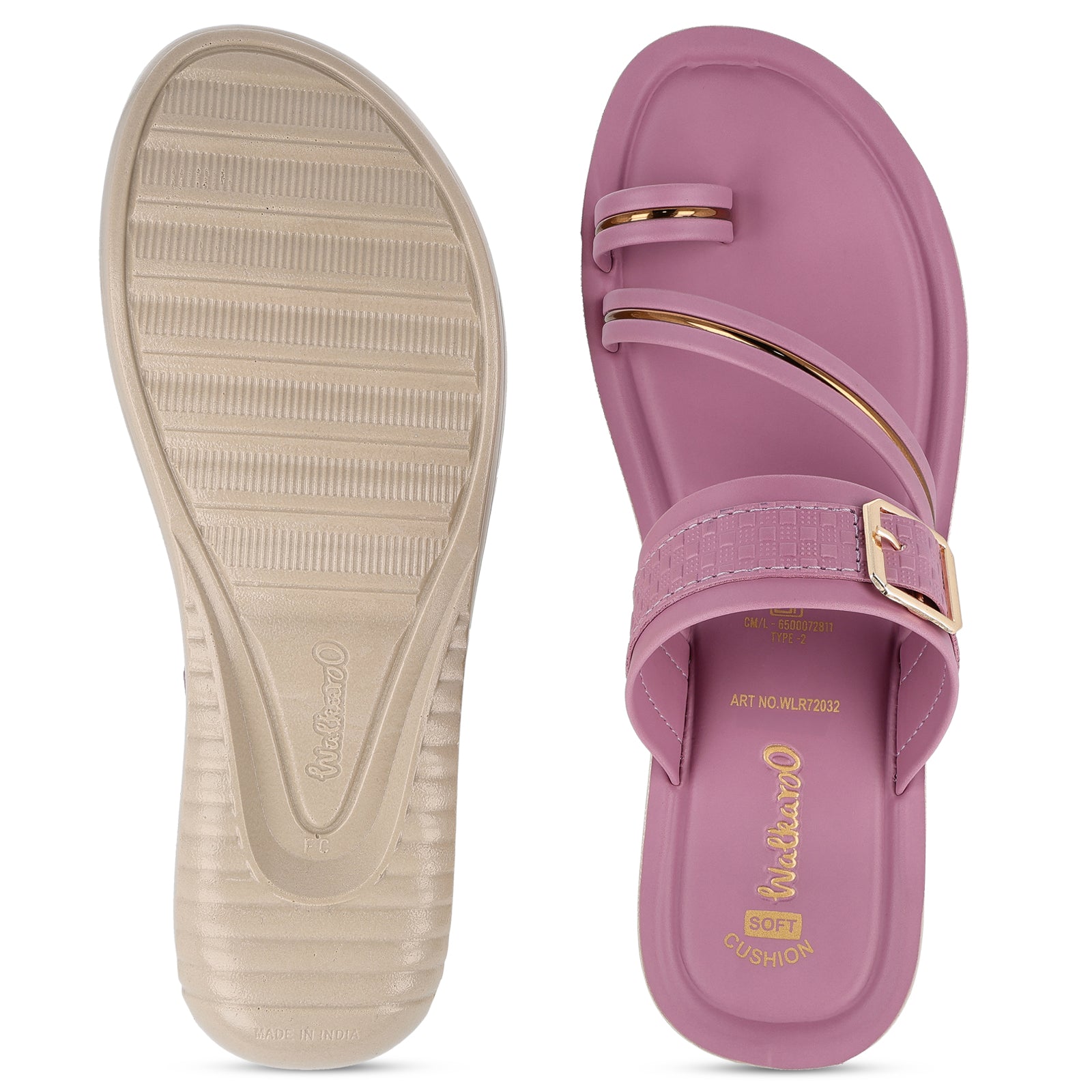 Women's Wedge Heel Sandals - WLR72032 Mauve