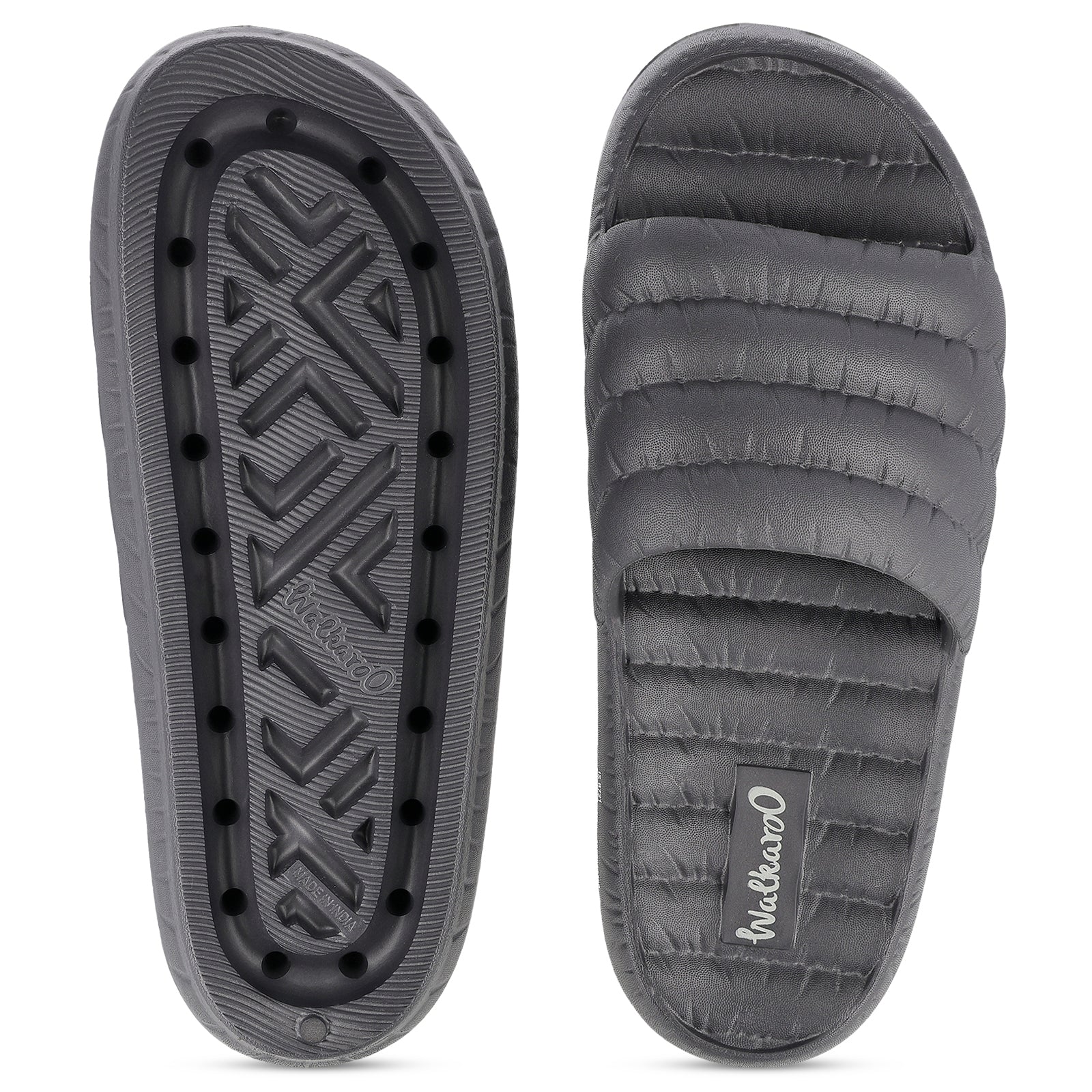 Men's Flip Flop Sliders  - WC8770 Dark Grey