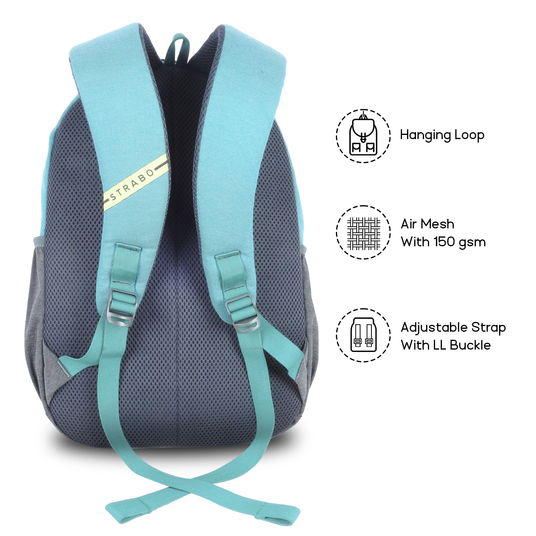 Strabo Cooper Laptop Bag - Colour Teal 20L Capacity - Strabo