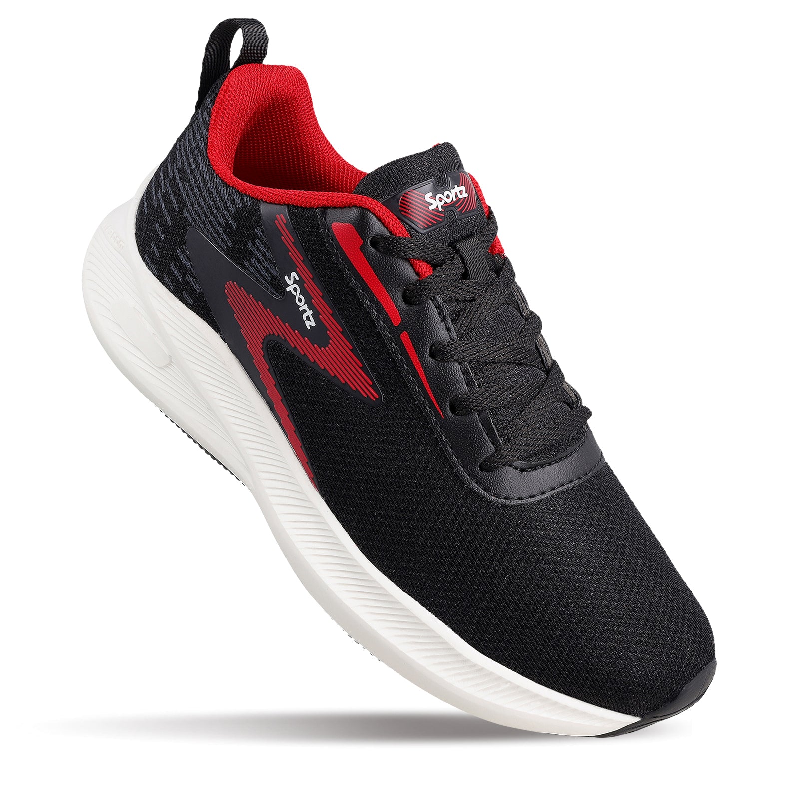 Boy's Lace-up Sports Shoe - WS9611 Black Red