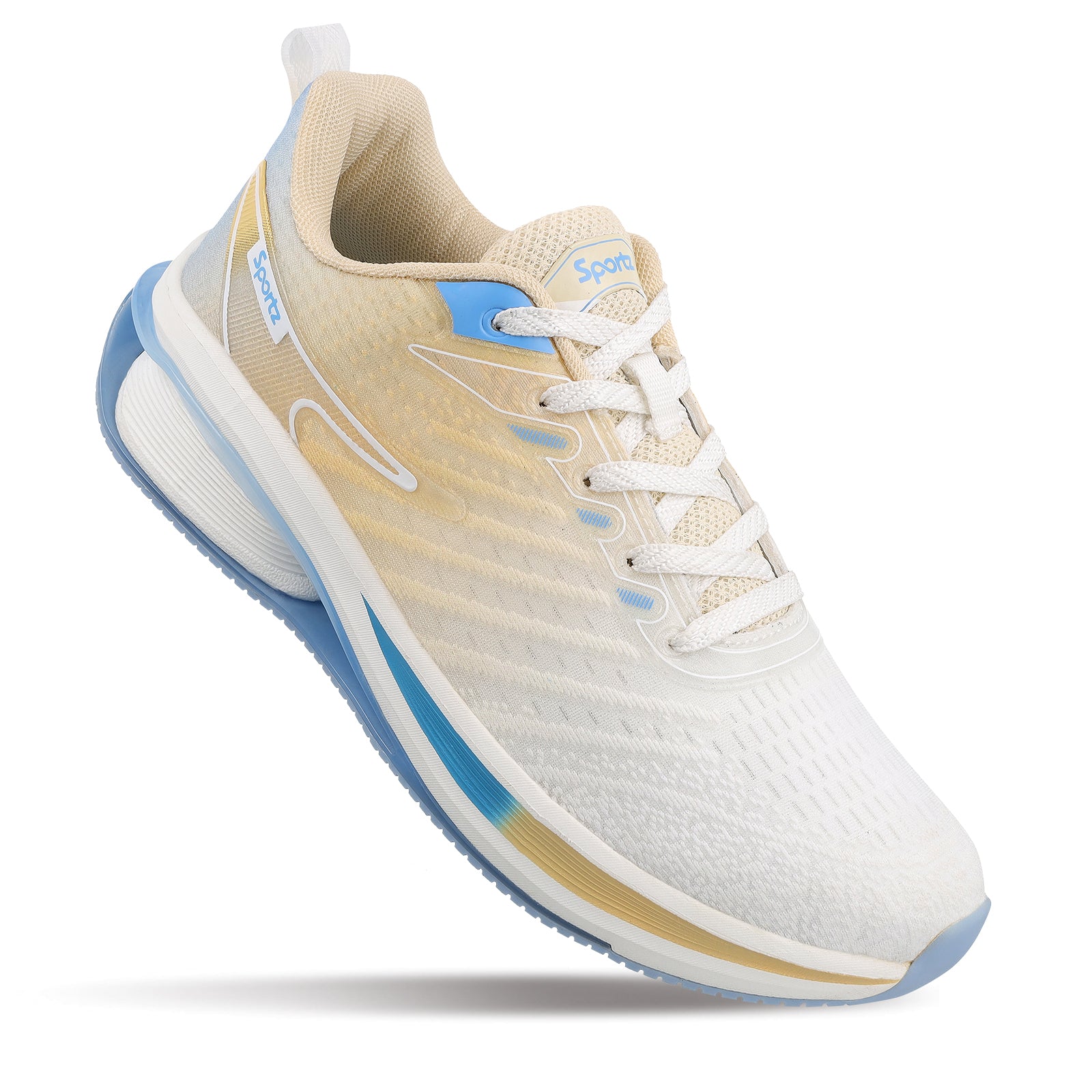 Men's Lace-up Sports Shoes - WS9151 Beige White