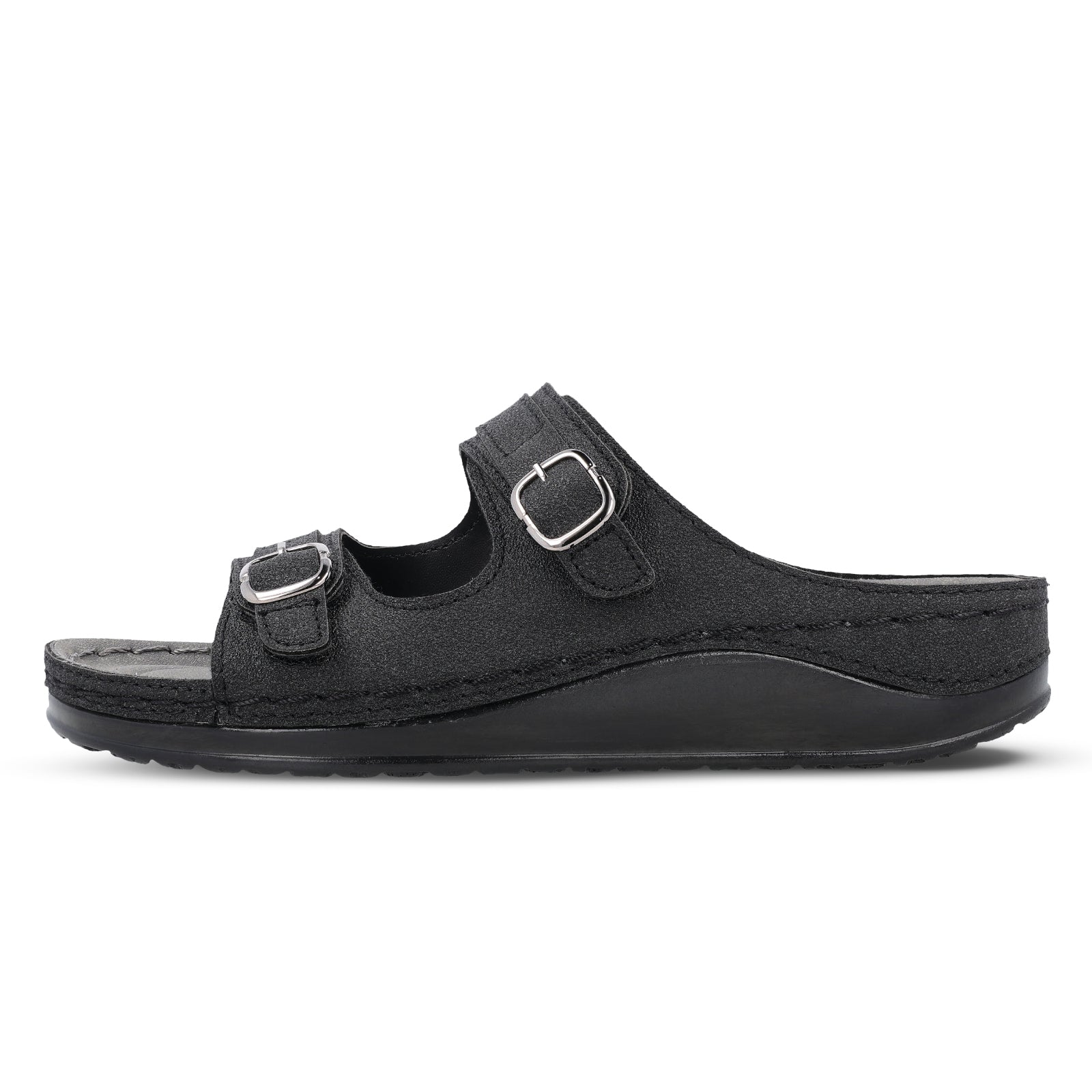 Women's Daily Wear Comfort Sandals - WLP74008 Black